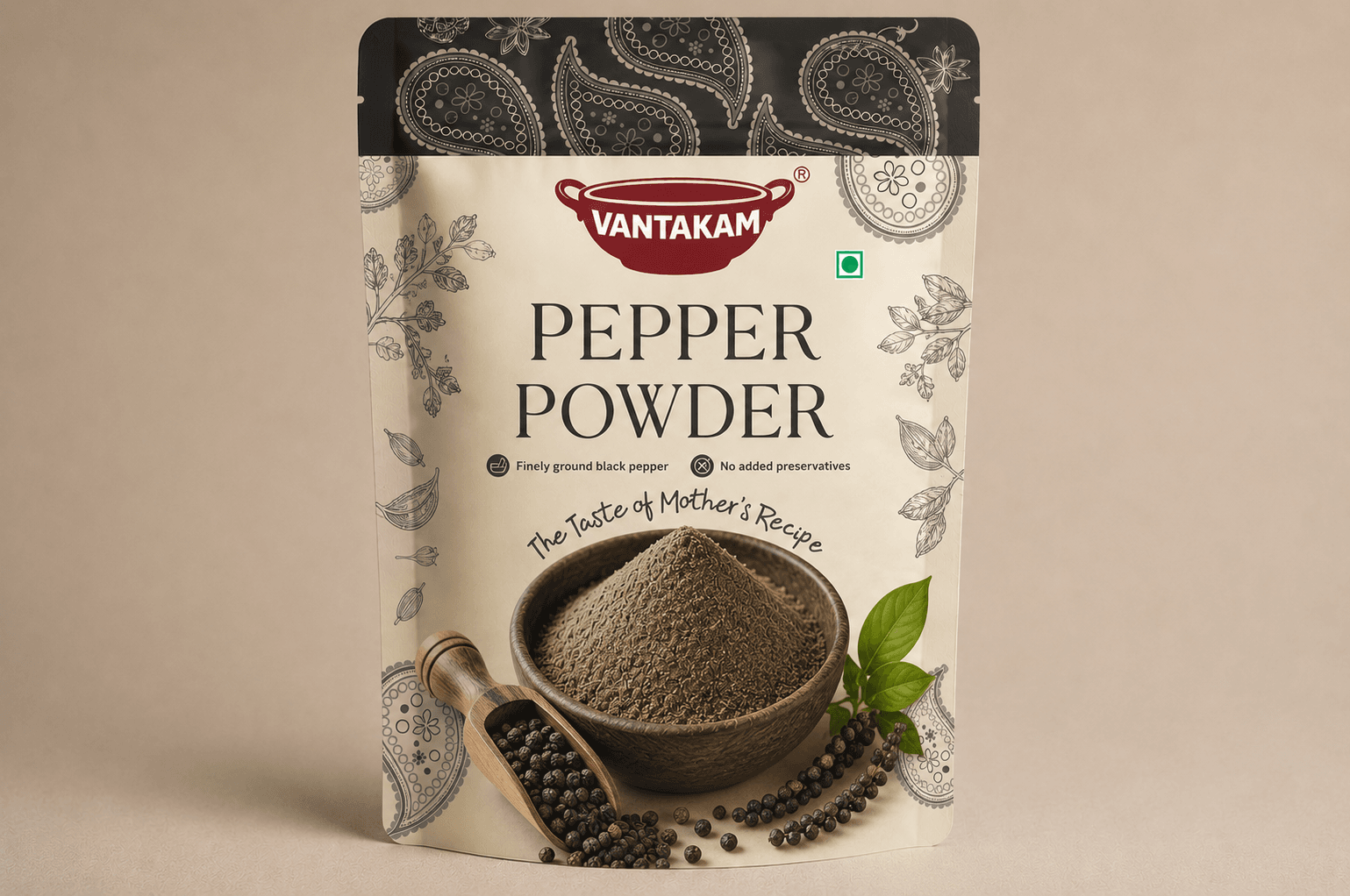 Black Pepper Powder front